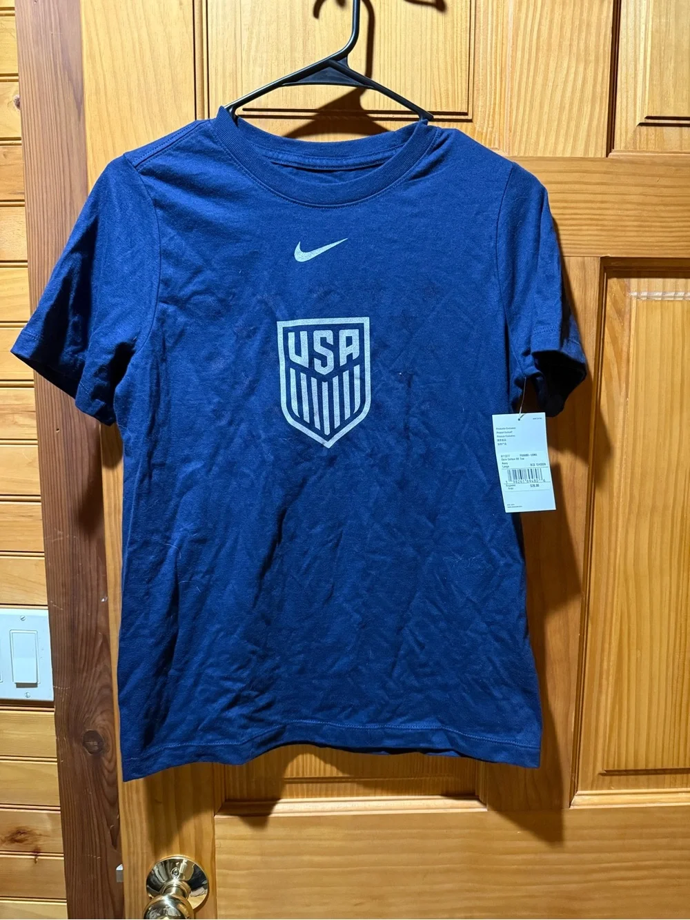 Nike Kids Navy USA soccer Short Sleeve Tee